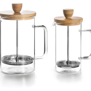 Cafetière à piston verre Wood 0,8L - Lacor